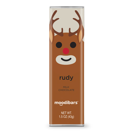 Seasonal Moodibars - rudy - Milk Chocolate Bar 1.5oz