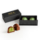 Dubai Style - Milk Chocolate Pistachio Creme Truffles in a Deco Box 2pc