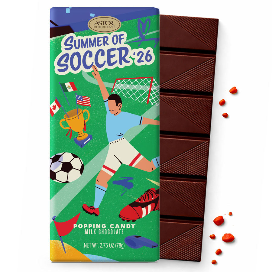 Summer of Soccer '26 - Popping Candy Milk Chocolate Bar 2.75oz