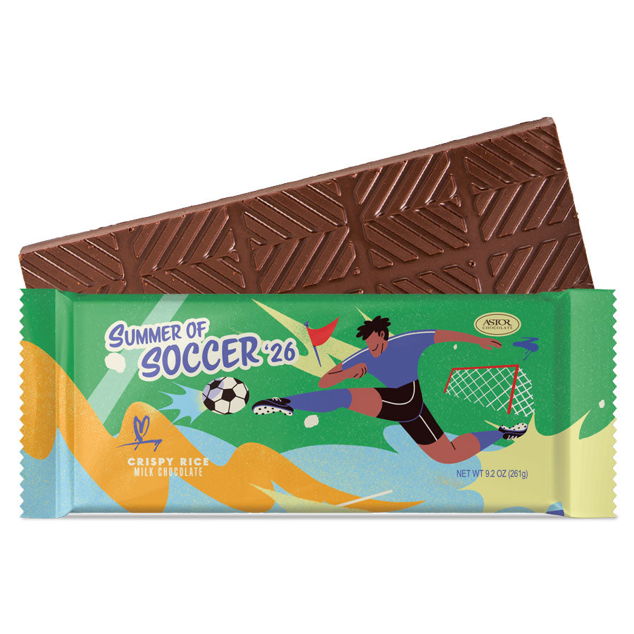 Summer of Soccer '26 - Crispy Rice Milk Chocolate Mega Bar 9.2oz