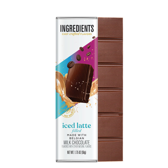 Ingredients - Iced Latte Milk Chocolate Bar 1.75oz