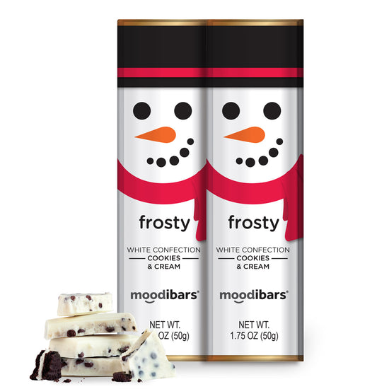 Seasonal Moodibars - frosty - White Confection & Cream Bar 1.75oz