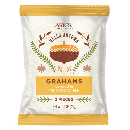 Fall - Milk Chocolate Covered Grahams 2pc