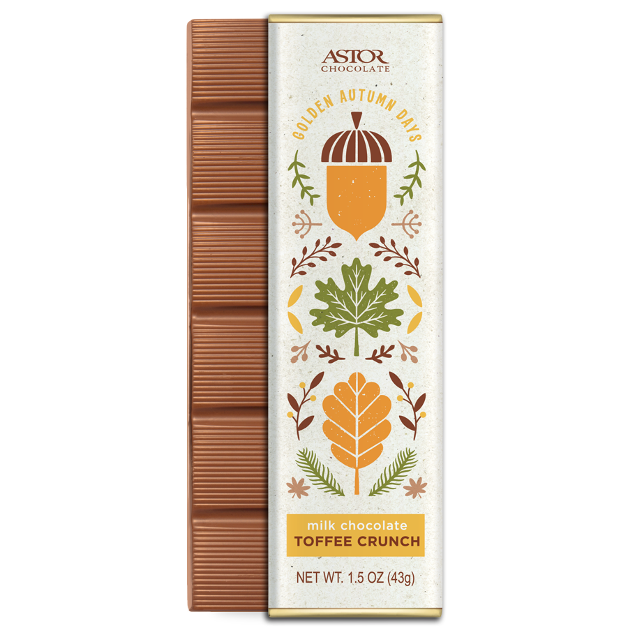 Fall - Toffee Milk Chocolate Bar 1.5oz