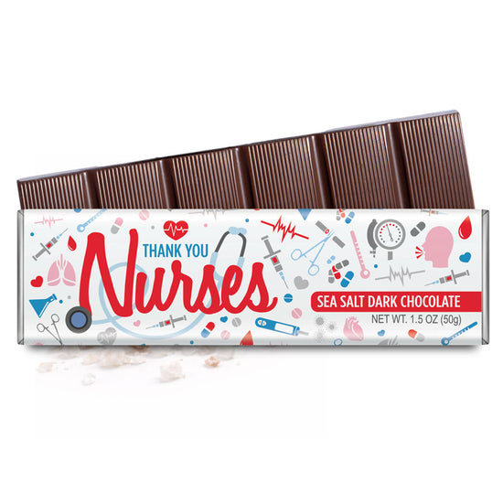 Thank You Nurses - Sea Salt Dark Chocolate Bar 1.5oz