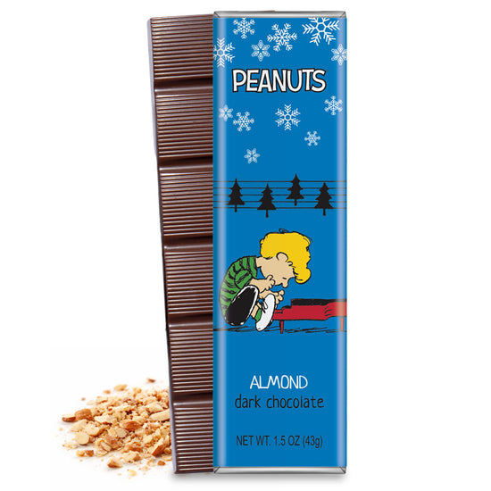 Peanuts® Holiday - Dark Almond Chocolate Bar 1.5oz