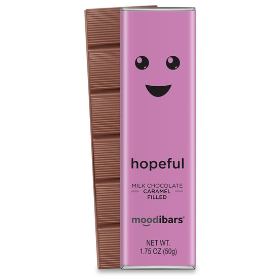 Moodibars - hopeful - Caramel Filled Milk Chocolate Bar 1.75oz