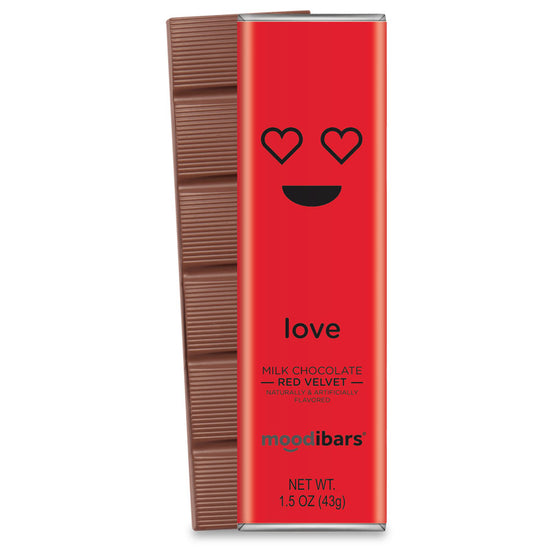 Moodibars - love - Red Velvet Milk Chocolate Bar 1.5oz