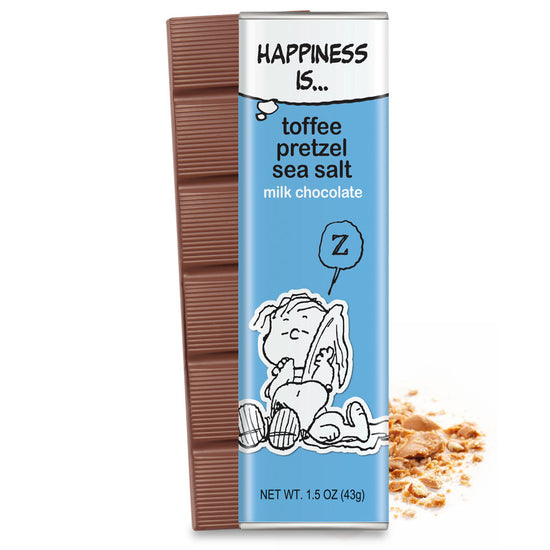 Peanuts - Milk Toffee Pretzel Chocolate Bar 1.5oz