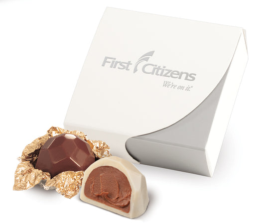 Pure Collection - White/Silver Truffle Box 4pc