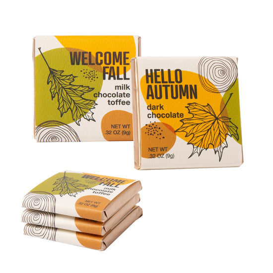 Fall Collection - Deluxe Assorted Chocolate Thins 1.75"